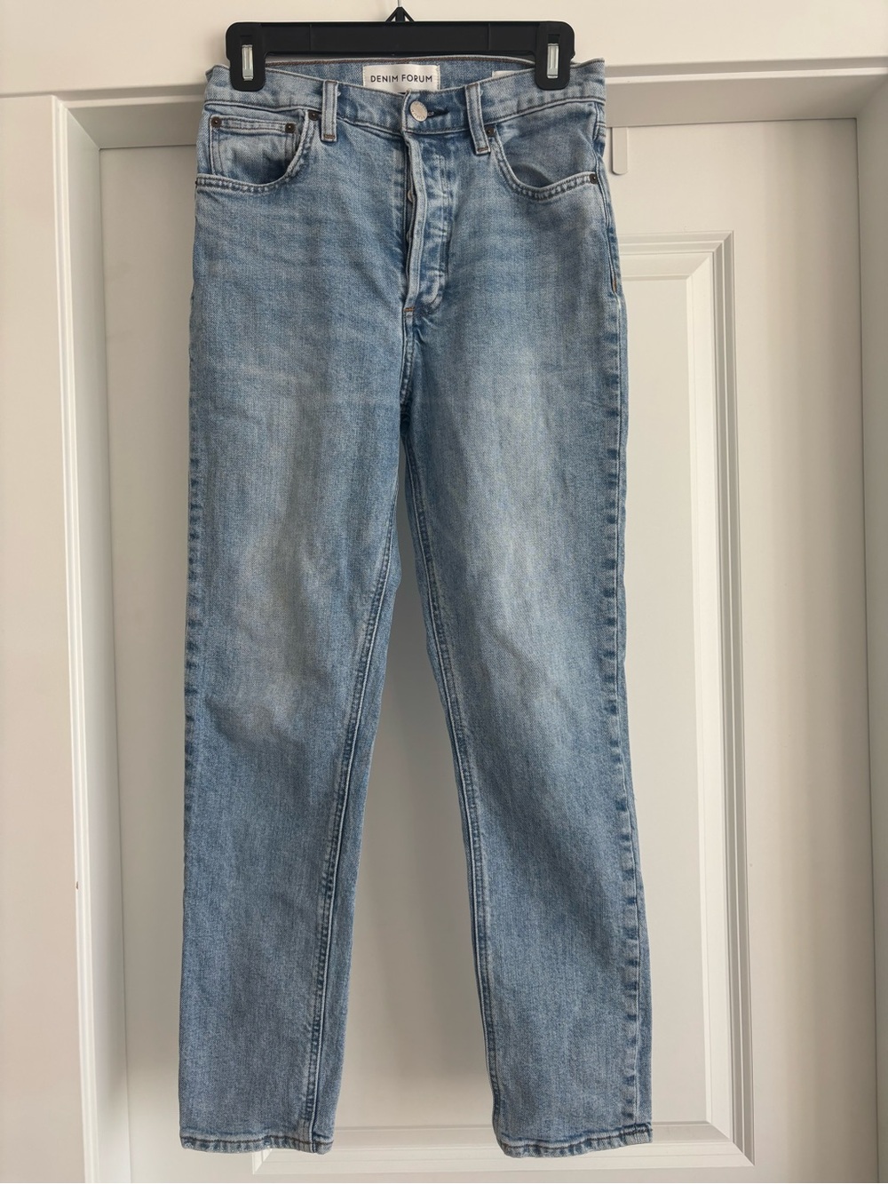 Denim Forum Yoko High Rise Slim Women Straight Jeans